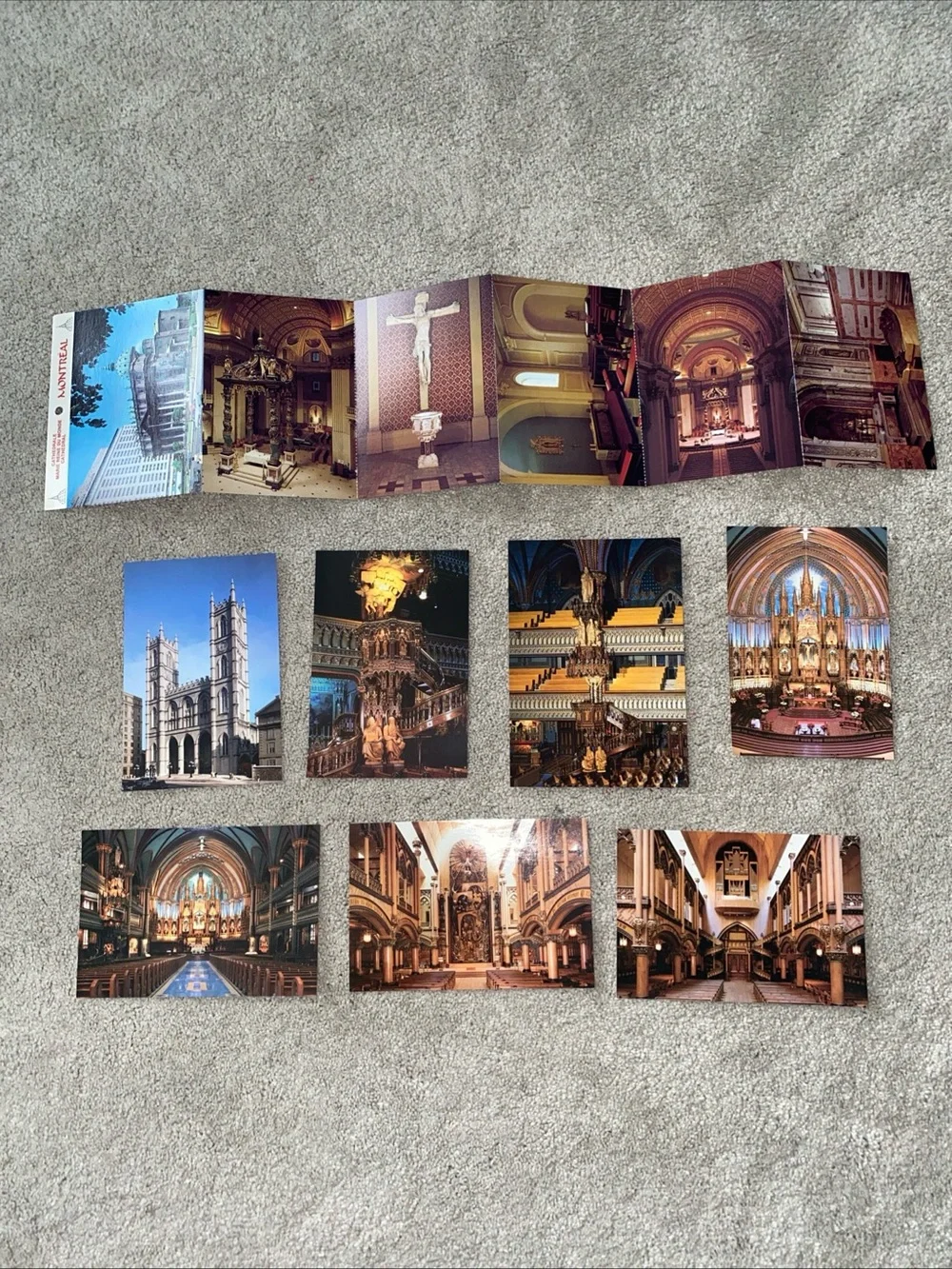 VTG Cathedral Marie Reine Du Mondo Cathedral Montreal Postcards 6 LOT  13 Total